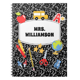 Cuaderno  Retro Composition Notebook Back to School 