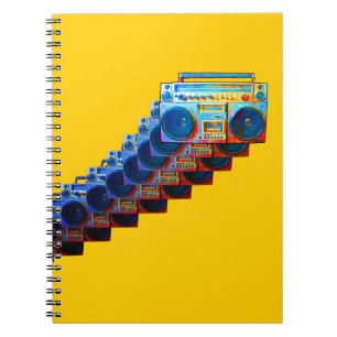 Cuaderno retro de Boomboxes