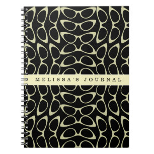 Cuaderno Retro de gafas CatEye de Journal personal