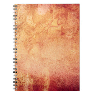 Cuaderno Retro de naranja rojo vintage
