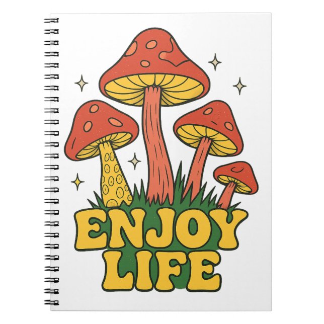 Cuaderno Retro Disfrutar de la vida (Frente)