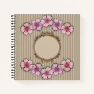 Cuaderno Retro , floral