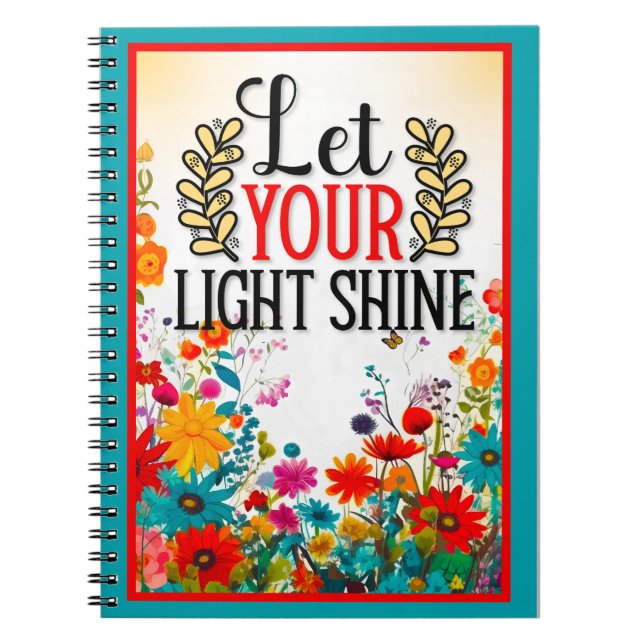 Cuaderno Retro Floral Inspirador (Frente)