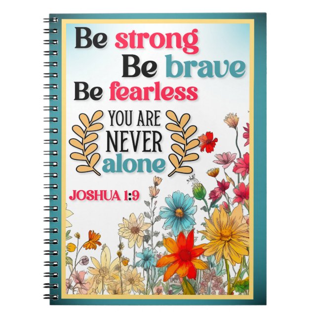 Cuaderno Retro Floral Inspirador (Frente)