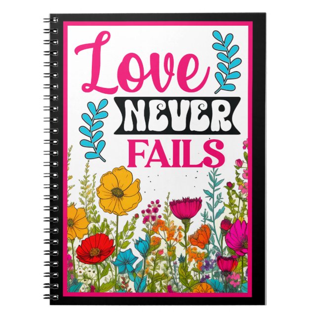 Cuaderno Retro Floral Inspirador (Frente)