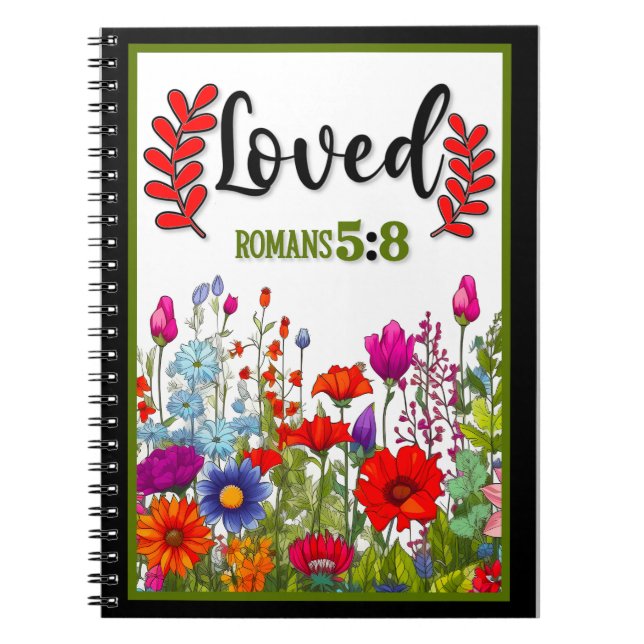 Cuaderno Retro Floral Inspirador (Frente)