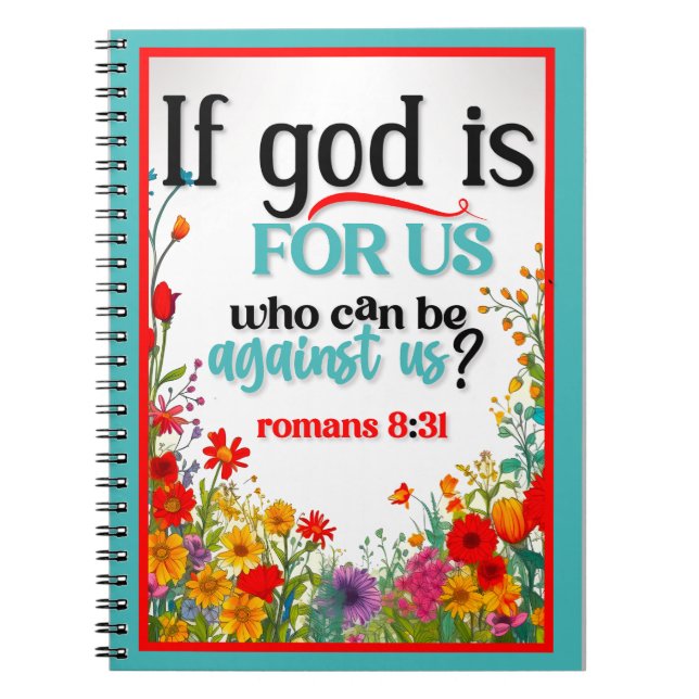 Cuaderno Retro Floral Inspirador (Frente)