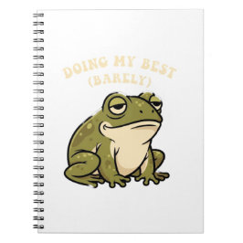 Cuaderno Retro Frog Bare Minimum Lined Notebook