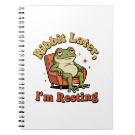 Cuaderno Retro Frog Funny Quote Lined Notebook