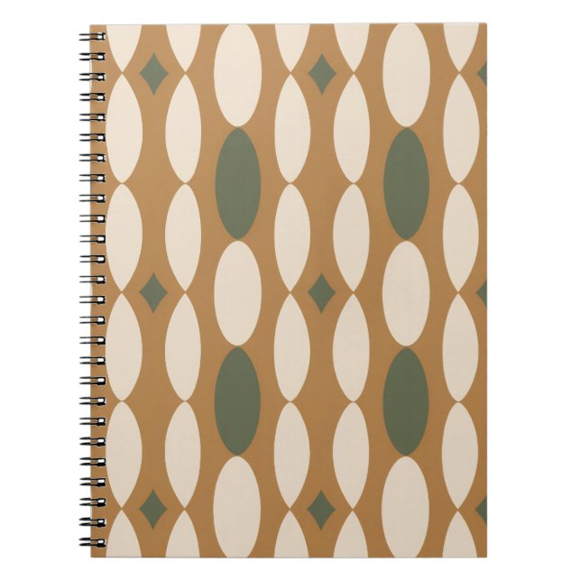 Cuaderno Retro Geometric Spiral Notebook (Frente)