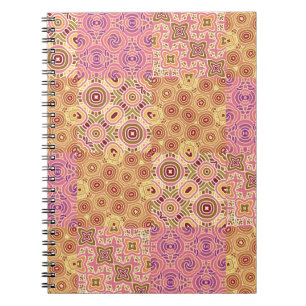 Cuaderno Retro Geométrico Estampado 