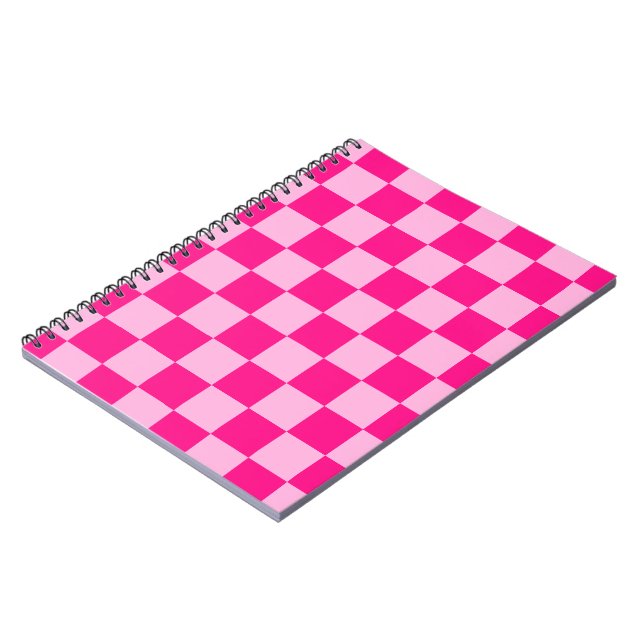Cuaderno Retro geométrico rosa cálido (Lado Izquierdo)