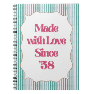 Cuaderno Retro Girly "Bonito por favor" Imprimir   Bright V