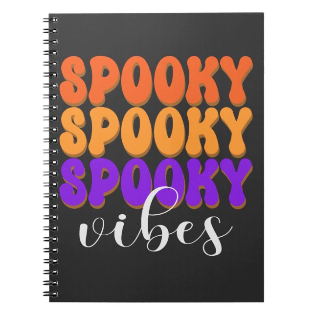 Cuaderno Retro Groovy Spooky Vibes Halloween (Frente)