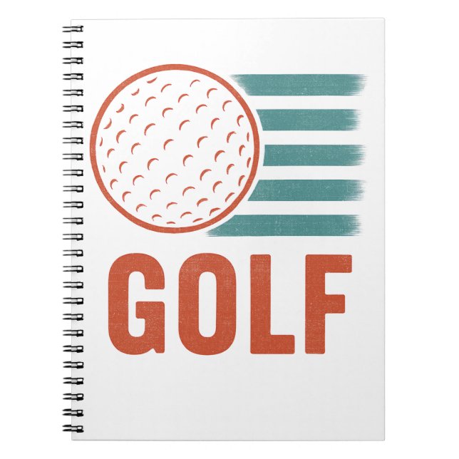 Cuaderno Retro Grunge Golf (Frente)