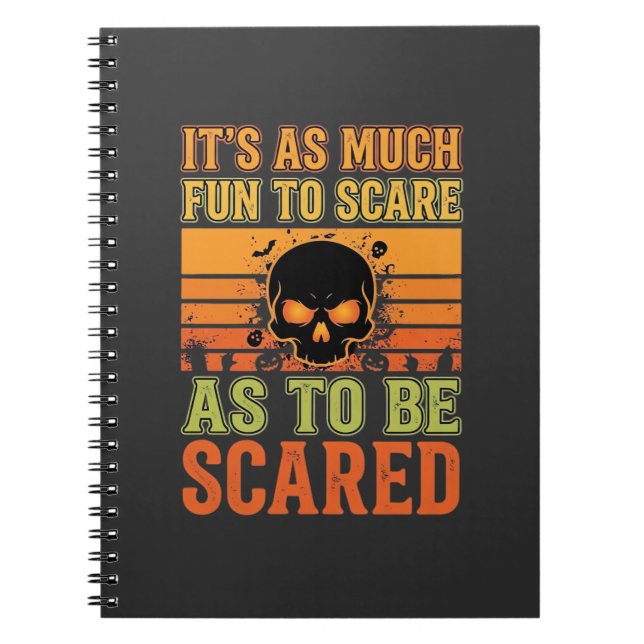 Cuaderno Retro Halloween Scare Skull Design_1 (Frente)