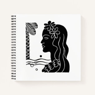 Cuaderno Retro Hawaiian Hula Chica