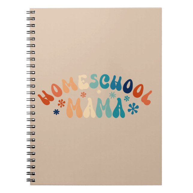 Cuaderno Retro Homeschoa Mamá (Frente)