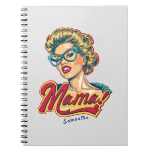 Cuaderno Retro mamá pop art 2 personalizado