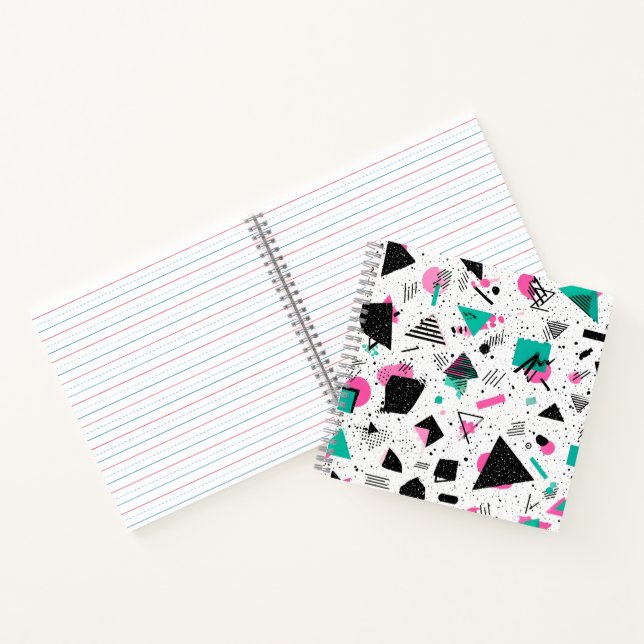 Cuaderno Retro Memphis Geometric Pattern (Interior)