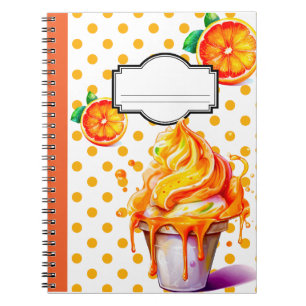 Cuaderno Retro Naranja Sherbet