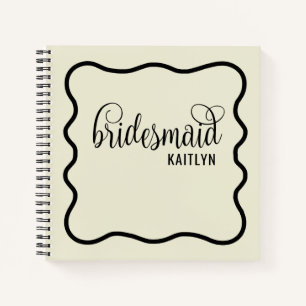 Cuaderno Retro negro y natural de moda