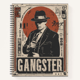 Cuaderno Retro Noir Gangster   Arte de la era de la prohibi