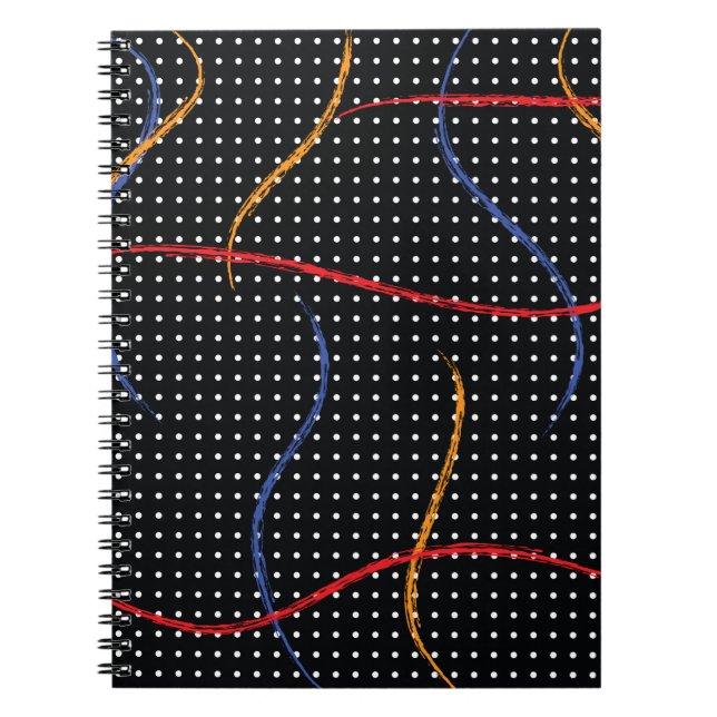 Cuaderno Retro Paint Splatter and Dots (Frente)