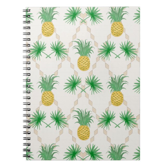 Cuaderno Retro, piña (Frente)