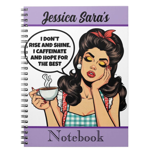 Cuaderno Retro Pinup_ Rise and Shine (Frente)