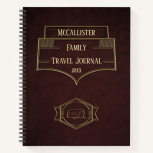 Cuaderno Retro RV Camper Travel Journal