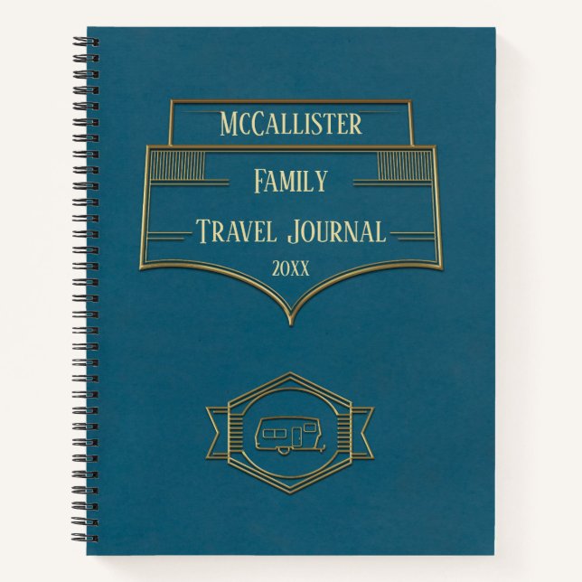 Cuaderno Retro RV Camper Travel Journal (Anverso)