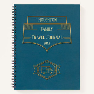 Cuaderno Retro RV Motorhome Travel Journal