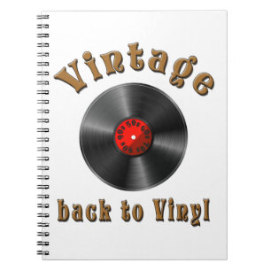 Cuaderno Retro Schallplatte, Vinyl, Vintage, Oldie