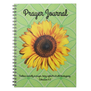 Cuaderno Retro Sunflower Revista Colossian 4:2
