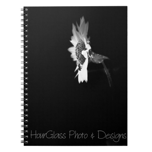 Cuaderno Retro Sunflower with Bee Spiral Photo Notebook (Frente)