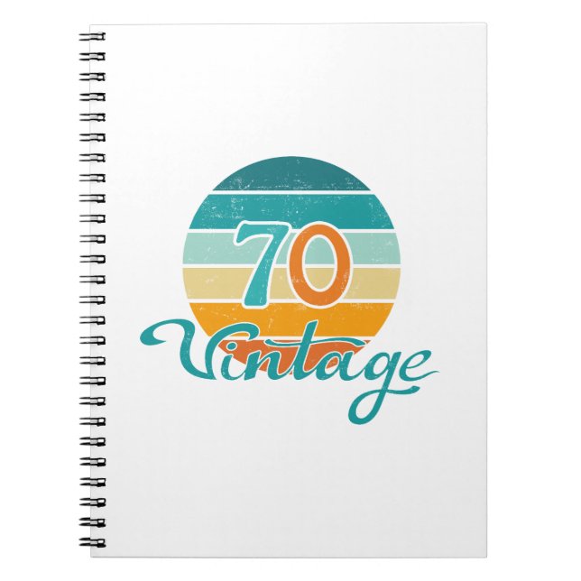 Cuaderno Retro Sunset 70 Vintage Distressed (Frente)