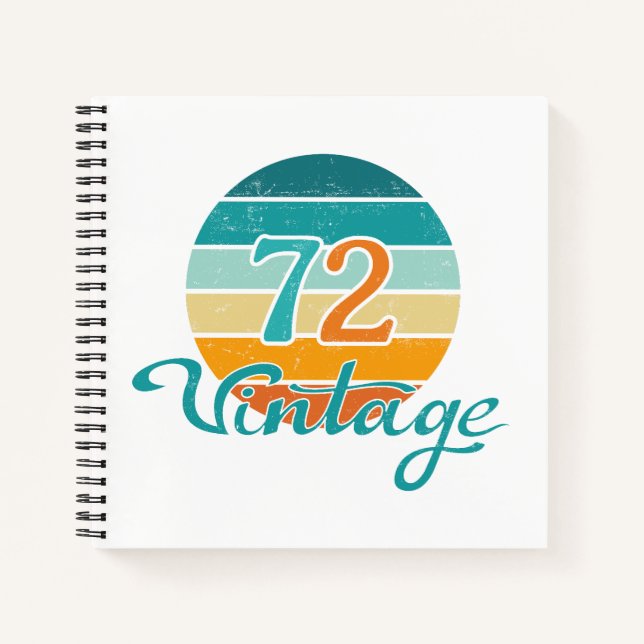 Cuaderno Retro Sunset 72 Vintage Distressed (Anverso)