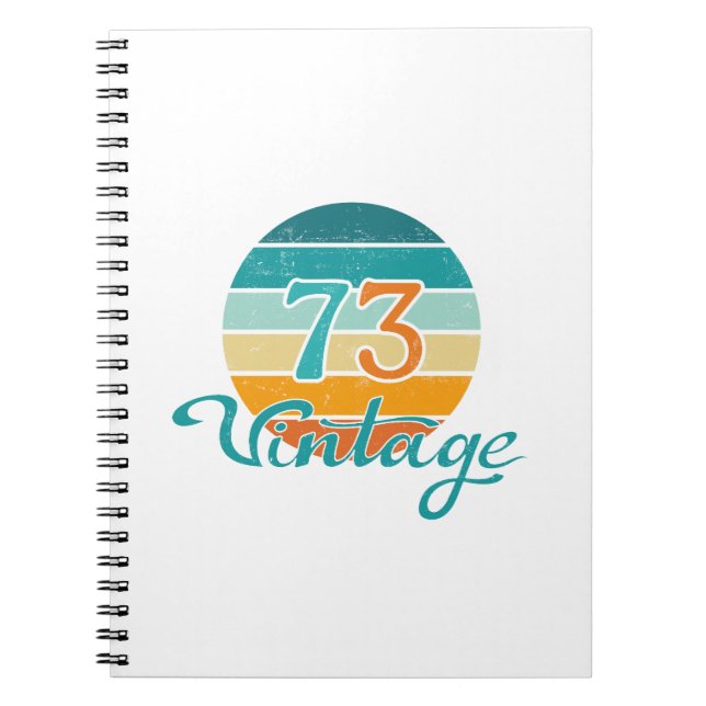 Cuaderno Retro Sunset 73 Vintage Distressed (Frente)