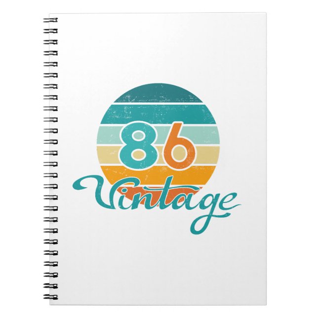 Cuaderno Retro Sunset 86 Vintage Distressed (Frente)