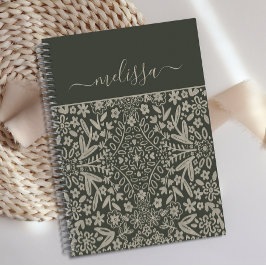 Cuaderno Retro Vibe Green Personalizado Sale Journal