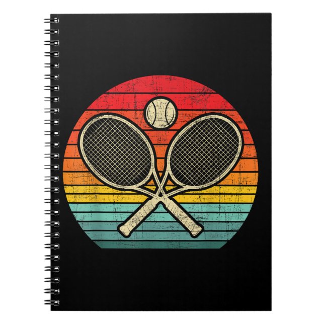 Cuaderno Retro Vintage Crosage Tennis Racket Lover (Frente)