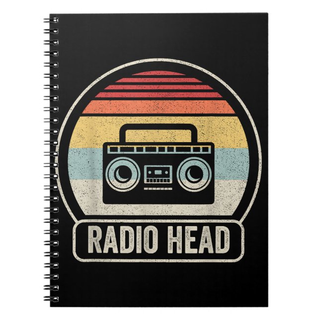 Cuaderno Retro Vintage Radio Head (Frente)