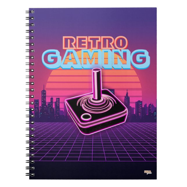 Cuaderno Retro wave Gaming (Frente)