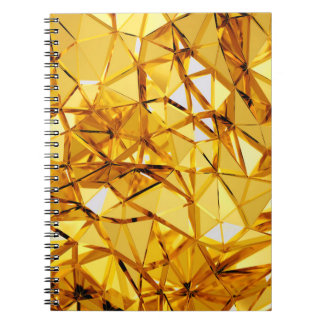 Cuaderno Retroceso metalizado geométrico tridimensional dor