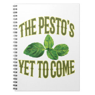 Cuaderno Retruécano divertido de la comida - el Pesto