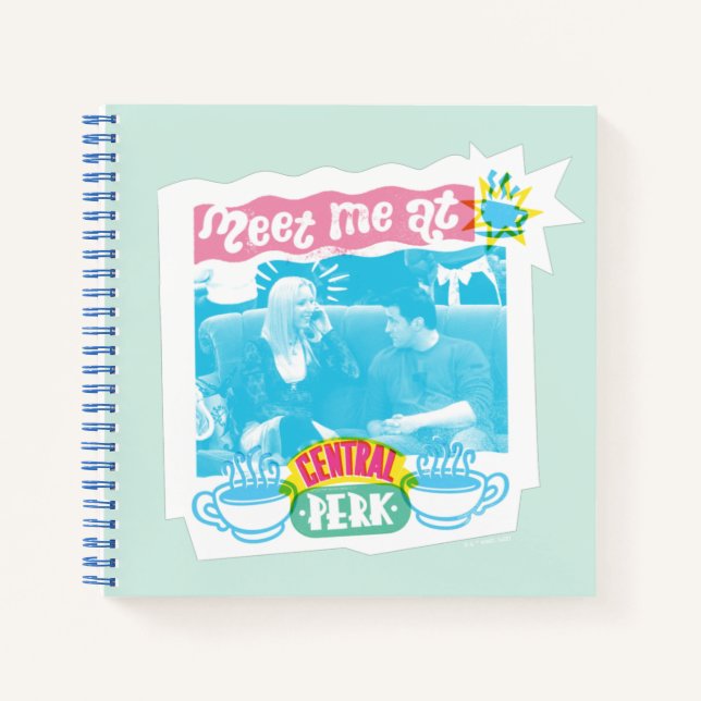 Cuaderno Reúnete conmigo en Central Perk Neon Graphic (Anverso)