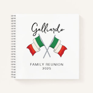 Cuaderno Reunión Familiar de la Bandera Italiana 