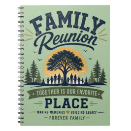 Cuaderno Reunión Familiar Juntos Es Nuestro Lugar Favorito