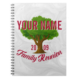 Cuaderno Reunión familiar personalizada de árbol vivo